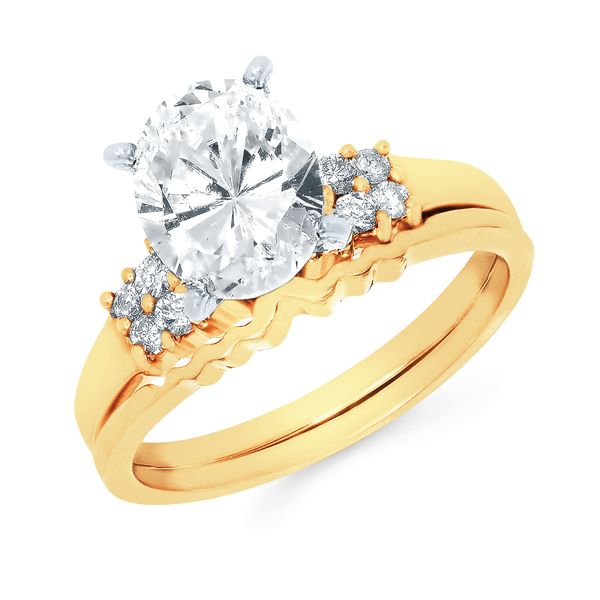 14k Yellow Gold Bridal Set