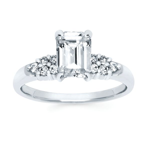 14k White Gold Bridal Set - Image 2