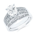 14k White Gold Bridal Set