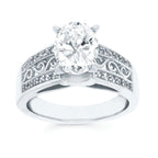 14k White Gold Bridal Set - Image 2