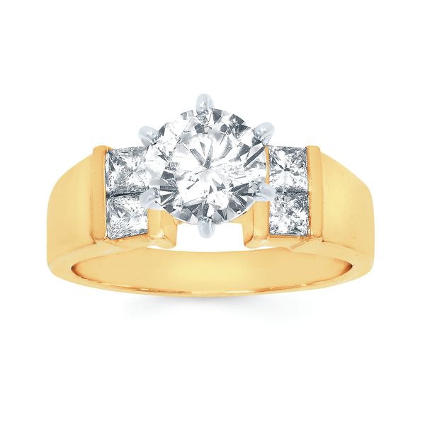 14k Yellow Gold Bridal Set - Image 2