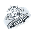 14k White Gold Bridal Set