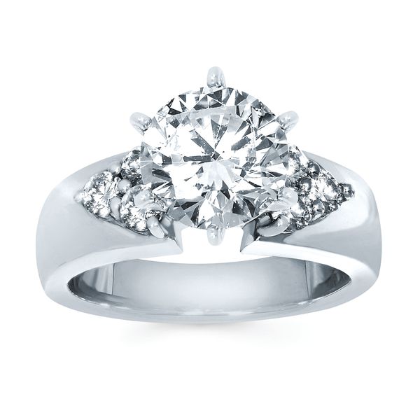 14k White Gold Bridal Set - Image 2
