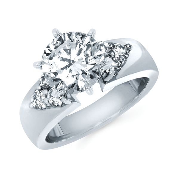 14k White Gold Bridal Set - Image 3