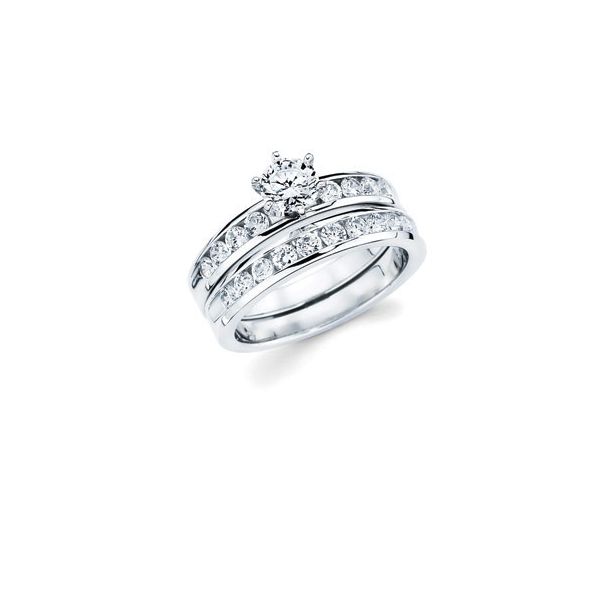 14k White Gold Engagement Ring