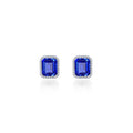 September Birthstone Solitaire Stud Earrings
