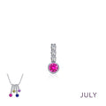 July Birthstone Love Pendant