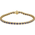Bezel-Set Line Bracelet