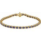 Bezel-Set Line Bracelet