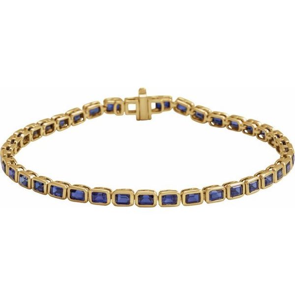 Bezel-Set Line Bracelet