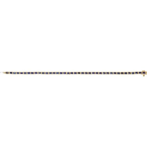 Bezel-Set Line Bracelet - Image 4