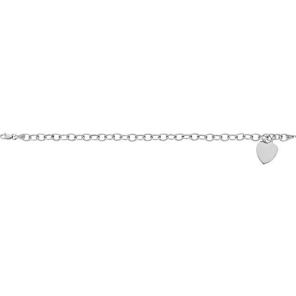 Hollow Heart Charm Bracelet