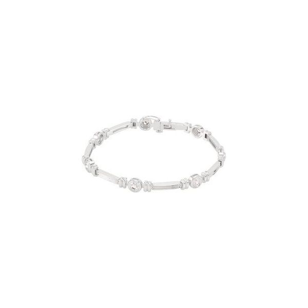 Bezel-Set Line Bracelet