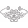 Accented Granulated Cuff Bracelet