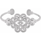 Accented Granulated Cuff Bracelet