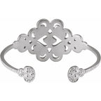 Accented Granulated Cuff Bracelet - Image 2