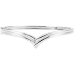 V Hinged Bangle Bracelet