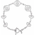 Granulated Heart Bracelet