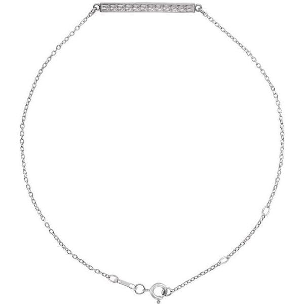 Patterned Bar Bracelet