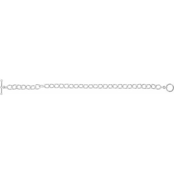 5.9 mm Cable Charm Bracelet - Image 2