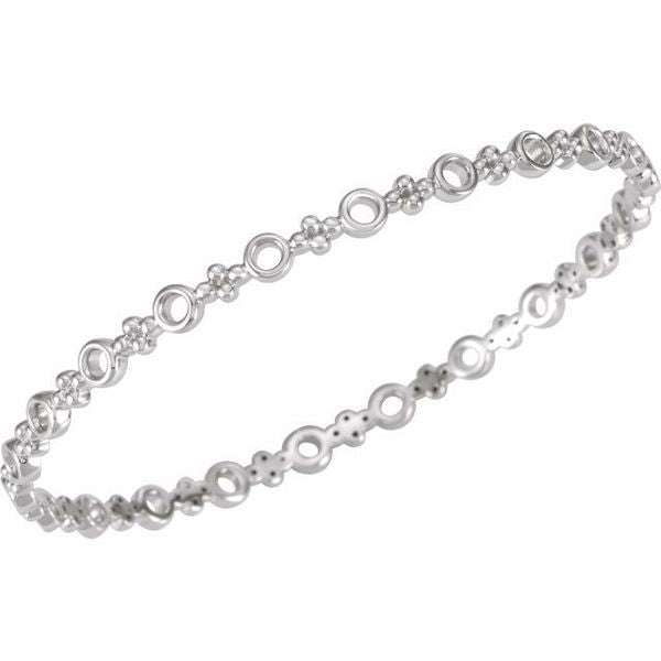 Geometric Bangle Bracelet - Image 2