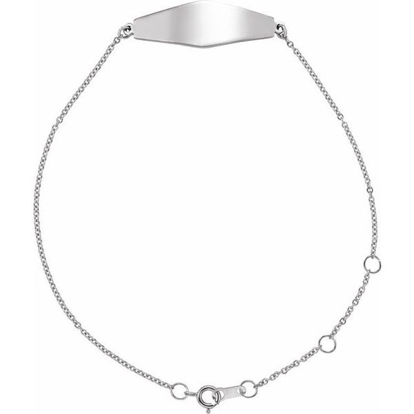 Engravable Curved Bar Bracelet