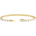 Lab-Grown Diamond Line Bracelet - Image 3