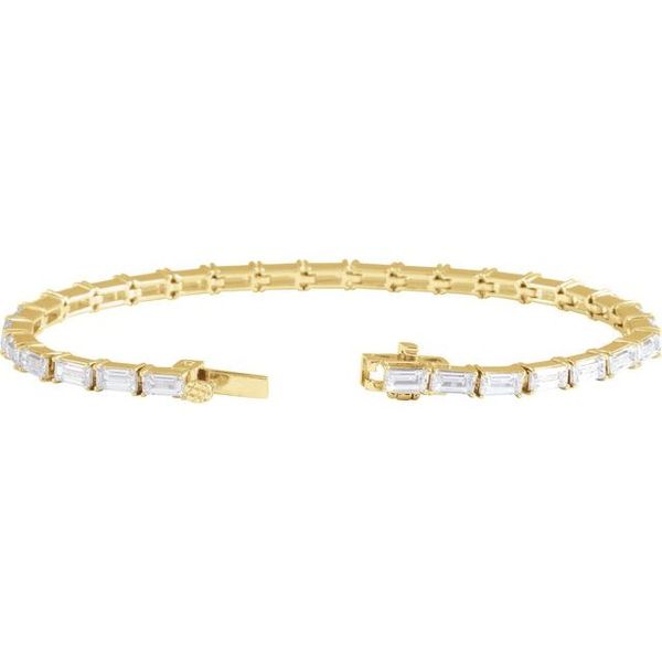 Lab-Grown Diamond Line Bracelet - Image 3