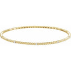 Accented Beaded Bangle Bracelet