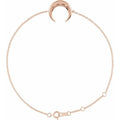 Adjustable Crescent Moon Bracelet