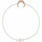Adjustable Crescent Moon Bracelet