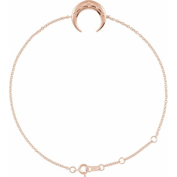 Adjustable Crescent Moon Bracelet
