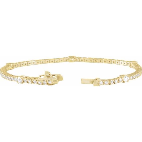 Lab-Grown Diamond Line Bracelet - Image 2