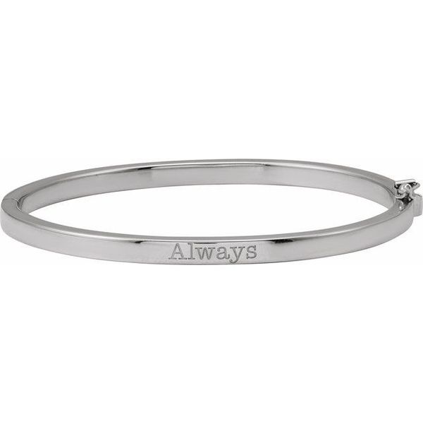 Engravable Hinged Bangle Bracelet - Image 3