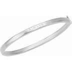 Engravable Hinged Bangle Bracelet - Image 4