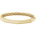 Geometric Hinged Bangle