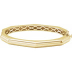 Geometric Hinged Bangle