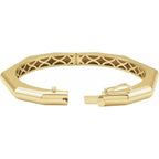 Geometric Hinged Bangle - Image 2
