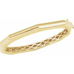 Geometric Hinged Bangle - Image 3