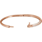 Lab-Grown Diamond Bangle Bracelet - Image 2