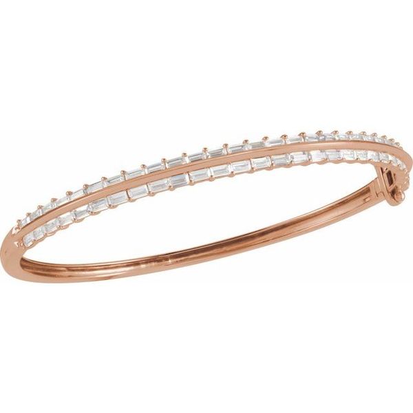 Lab-Grown Diamond Bangle Bracelet - Image 3