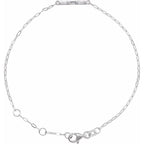 Accented Bar Link Bracelet