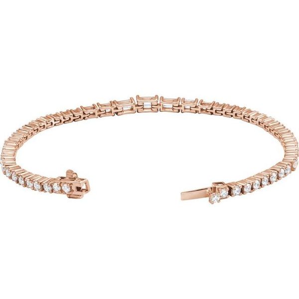 Lab-Grown Diamond Line Bracelet - Image 2