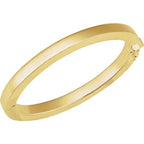 Engravable Tube Hinged Bangle Bracelet - Image 3