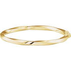 Hinged Twisted Bangle Bracelet