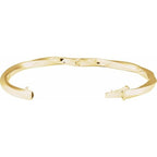 Hinged Twisted Bangle Bracelet - Image 2