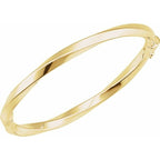 Hinged Twisted Bangle Bracelet - Image 3
