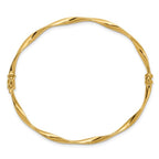 Leslie's 14K Polished Twisted Hinged Bangle - Image 2