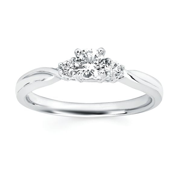 14k White Gold Bridal Set - Image 2