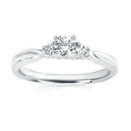 14k White Gold Bridal Set - Image 2